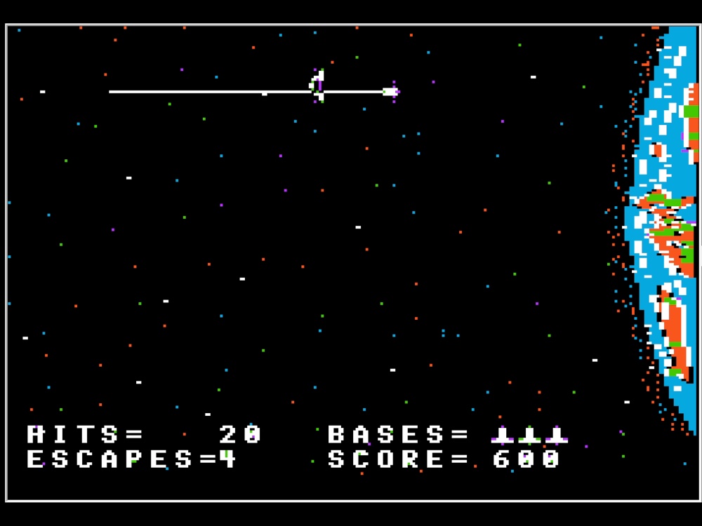 Gameplay of Escape From Arcturus for Apple II